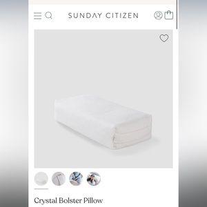 Sunday Citizen Bolster Pillow - Yoga Pilates and Meditation